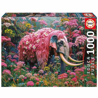 Puzzle Educa Elefante Floral | 1000 Peças - 1