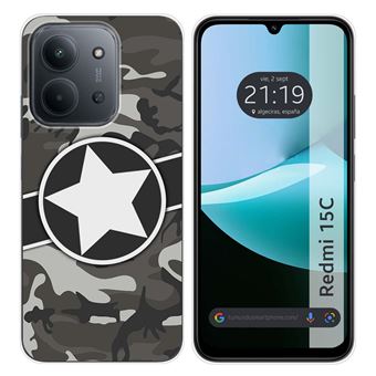 Capa Tumundosmartphone de silicone para Xiaomi Redmi 15C 4G / 5G | Design camuflado 02 desenhos - 1