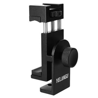 Adaptador Avizar Para Tripé Smartphone Fixação Ajustável 1/4 Compacto - Preto - 1