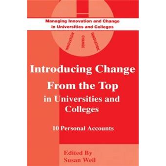 Introducing Change from the Top in Universities and Colleges - Ten Personal Accounts - Paperback - 1994 - 1