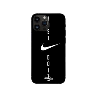 Capa Maniacase para Iphone 13 Pro Max | Logotipo da Nike Just do it fundo preto - 1