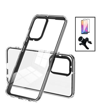 Kit Phonecare Capa Doble Airbag Anti-Drop + Suporte Magnético Reforçado de Carro + 5D Full Cover para Samsung Galaxy A13 5G - Transparente - 1