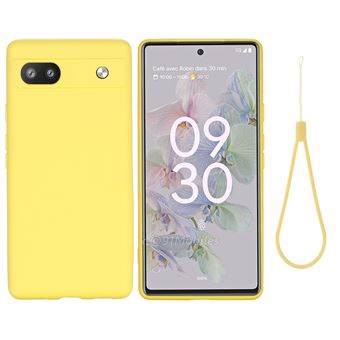 Capa silicone à prova de choque, flexível com alça, amarelo Magunivers para Google Pixel 6a - 1