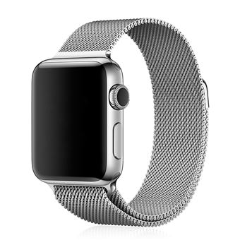 Bracelete Metálica DAM Compatível com Apple Watch 42/44/45/49 mm - Prata - 1