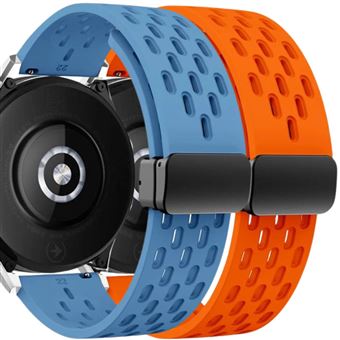 Pack Antiimpacto 2x Bracelete SnapFlow para Garmin Forerunner 255S | Azul e Laranja - 1