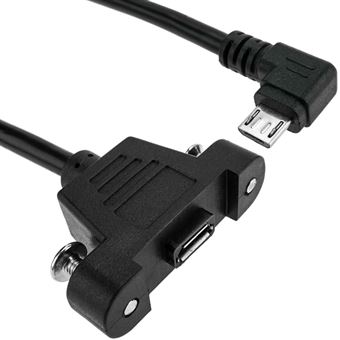 Adaptador Micro USB BeMatik Macho em Camadas para Micro USB BeMatik Fémea para Painel - 1