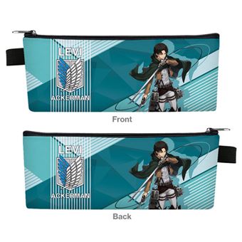Estojo Sunny Holiday Attack on Titan 21.5x10.5x3cm azul - 1