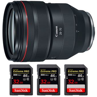 Canon RF 28-70mm f/2L USM + 3 SanDisk 32GB Extreme PRO UHS-II 300 MB/s + PDF 15 Técnicas para Melhorar as suas Fotografias - 1