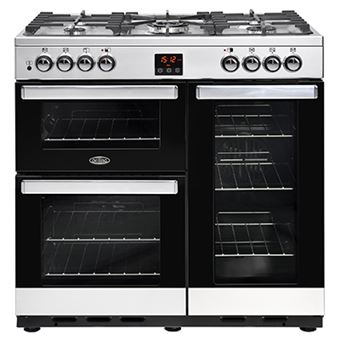 Fogão Belling Cookcentre 90DFT | 90 cm | 5 Zonas | Aço inoxidável - 1
