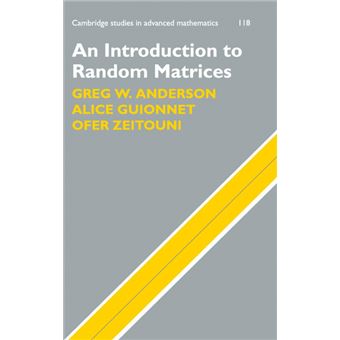 An Introduction to Random Matrices - Hardback - 2009 - 1