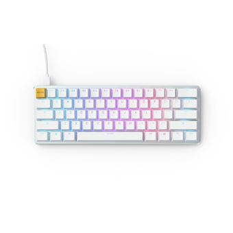 Teclado Gaming com Fios Glorious PC Gaming Race GMMK | Idioma: Inglês US | Prateado, Branco - 1