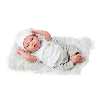 Boneca Recém-Nascida Dafne Elegance Cinza - Muñecas Arias - 1