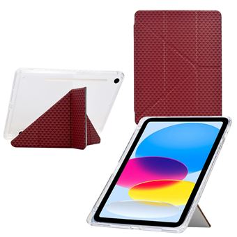 Capa ZURSANA para Samsung Galaxy Tab S10 Lite 10,9 " 2025 | TPU Macio | Suporte Vertical | Transparente/Vermelho - 1