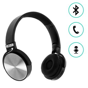 Auscultadores Avizar Mãos Livres Bluetooth MicroSD/Jack 3,5mm Dobráveis Branco
