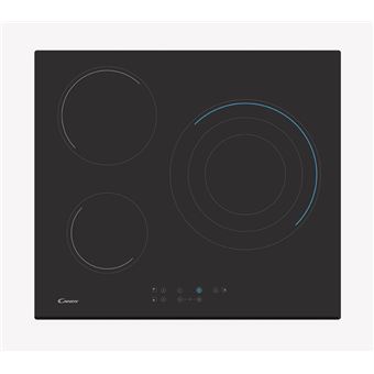 Placa de Vitrocerâmica Candy CH63TVT | Elétrica | 59 cm | 3 Zonas | Preto - 1