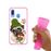 Capa Hapdey para Samsung Galaxy A40 2019 Design Pug Happy Coffee Day em Silicone Flexível e TPU Cor-de-Rosa_3
