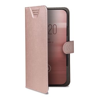 capa para telemóvel Celly Wally One XXXL  15,2 cm (6") Capa flip Rosa - 1