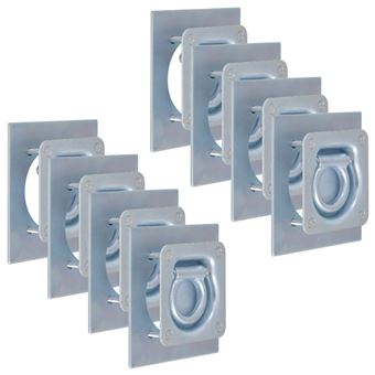 Anéis de Fixação para Atrelados com 8 Peças Aço Galvanizado 2000 Kg - 1