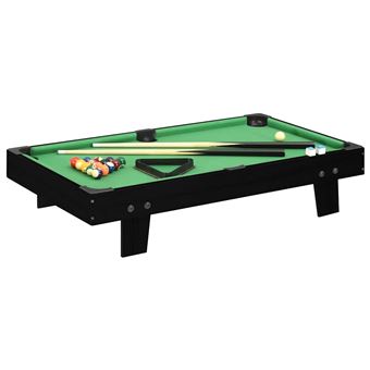 Mini Mesa de Bilhar vidaXL 92x52x19 cm Preto e verde - 1