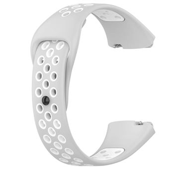 Bracelete Desportiva Dual Tone Antiimpacto para Redmi Watch 3 Active | Cinzento e Branco - 1