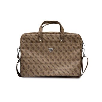 Bolsa Guess para portátil de 16'' Modelo de carimbo a quente | Castanho - 1