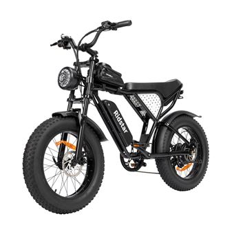 Bicicleta Elétrica Ridstar Q20 | Motor 500W | Bateria 48V15Ah | Pneus de 20 " | Travão a Disco Mecânico | Preto - 1