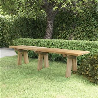Banco de jardim vidaXL 160 cm madeira de pinho maciça impregnada - 1