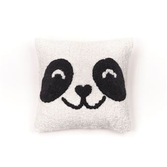Almofada HOGARMYCTEX | com design animal | de enchimento | infantil | tecido de algodão tufado | M/Panda | 40x40cm - 1
