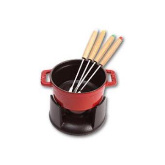 Fondue Staub Mini  set  - Cereja - 1