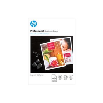 Papel para Impressão HP Papel Professional Business Mate, 180 g/m2, A4 (210 x 297 mm), 150 folhas | Branco - 1