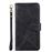 Capa Magunivers para Samsung Galaxy S10| PU |superfície de losango com suporte e alça - Preto_1