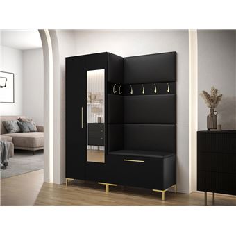 Conjunto para corredor moveis.pt Hartford F107 | Espelho | Eco couro - 1