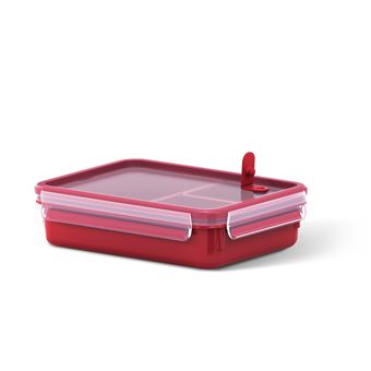 Recipiente de Almoço Tefal K31024 | Vermelho, Transparente - 1
