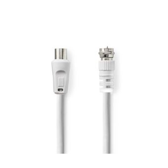 Cabo de Antena Via Satélite Nedis | 1,5m - Branco - 1