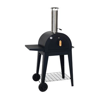 Forno de pizza externo sweeek com mesa | Preto - 1