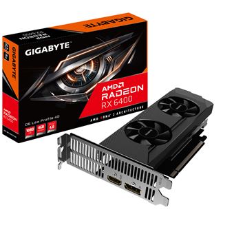 Placa de Vídeo GIGABYTE Radeon RX 6400 D6 LOW | Preto - 1