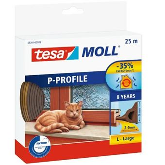 Borracha de Vedação TESA P-Profile | Castanho - 1