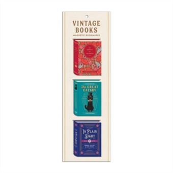 Vintage Books Shaped Magnetic Bookmarks - 1