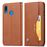 Capa Magunivers de PU Flip Castanho com Suporte para Samsung Galaxy A20E_1