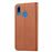 Capa Magunivers de PU Flip Castanho com Suporte para Samsung Galaxy A20E_3
