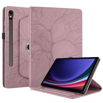 Capa FLOODKING para Samsung Galaxy Tab S10FE Plus | Giratória 360º | Botão Rotativo | Rosa - 1