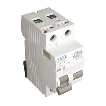 Interruptor Diferencial 2P 25 A 30mA Efapel 556252 BC - 1