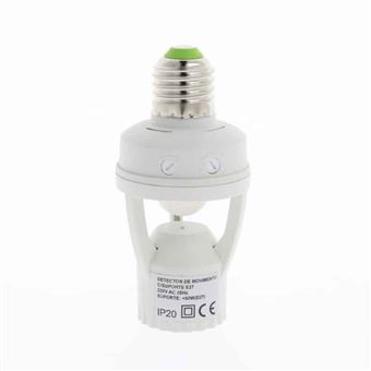 Detector de Movimento para Lâmpada E27 Aprestos | 60W | 360º - 1