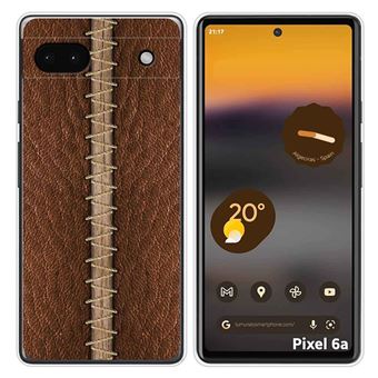 Capa Tumundosmartphone de Silicone para Google Pixel 6A Design de Couro 01 Desenhos - 1