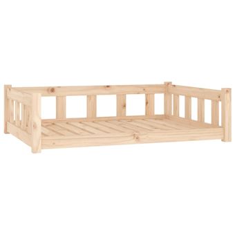 Cama para Cães vidaXL | 105,5x75,5x28 cm | Madeira de Pinho Maciça - 1