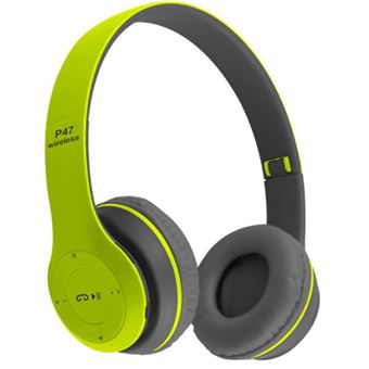 Auscultadores Gaming SZSMART P47 | Bluetooth | 3.5mm | Verde - 1