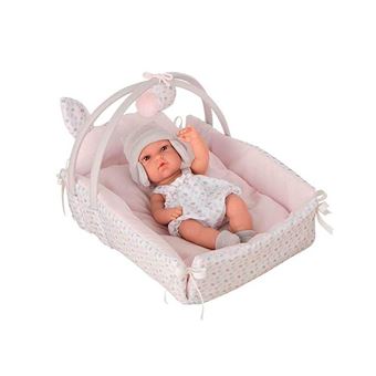 Boneca Recém-Nascida Elegance com Berço - Muñecas Arias - 1