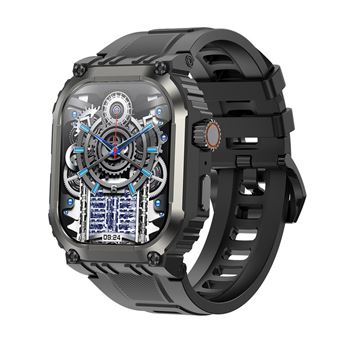 Smartwatch CHRONUS | 1.83" | IP68 à Prova de Água | 410 mAh | 100+ Modos de Esporte Rastreador de Atividades | Preto - 1