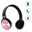 Auscultadores Avizar Mãos Livres Bluetooth Stereo MicroSD/Jack 3,5mm Dobráveis Rosa_0