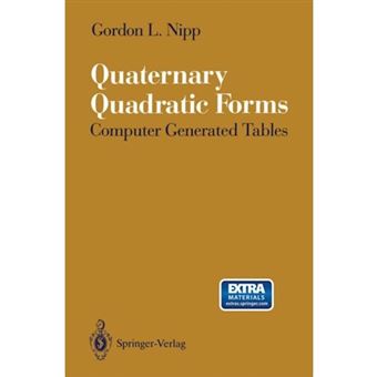 Quaternary Quadratic Forms - Computer Generated Tables - Paperback - 1991 - 1